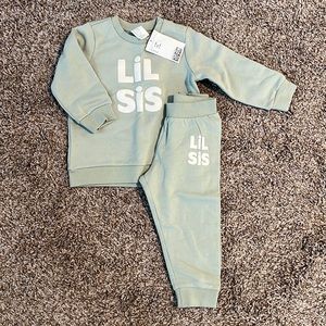NWT H&M Lil Sis matching set. Size 12mo